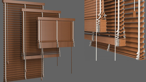 Set Blinds Wooden 1