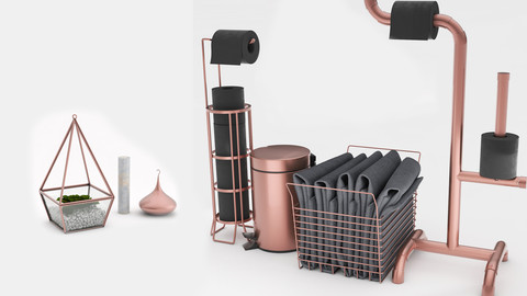 Bathroom Accessories copper 2