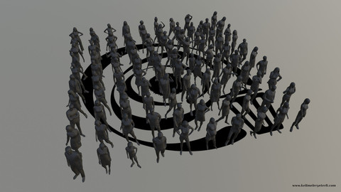 Low Poly People Pack 013 - 100 Pieces R