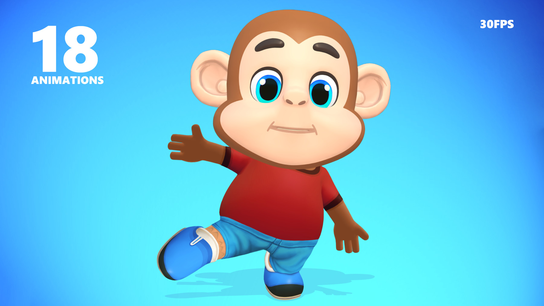 ArtStation - Monkey Chimp Primate Animated Rigged | Game Assets