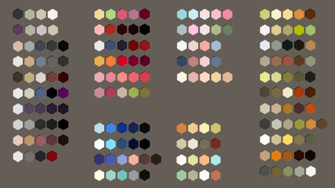 Color Palette 41 for Clip Studio Paint and Ex