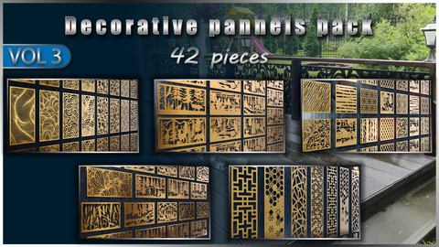 Decorative pannels pack - 42 pieces (Vol.3)