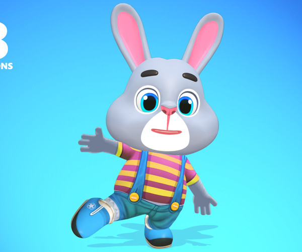 Artstation - Rabbit Bunny Hare Animated Rigged 