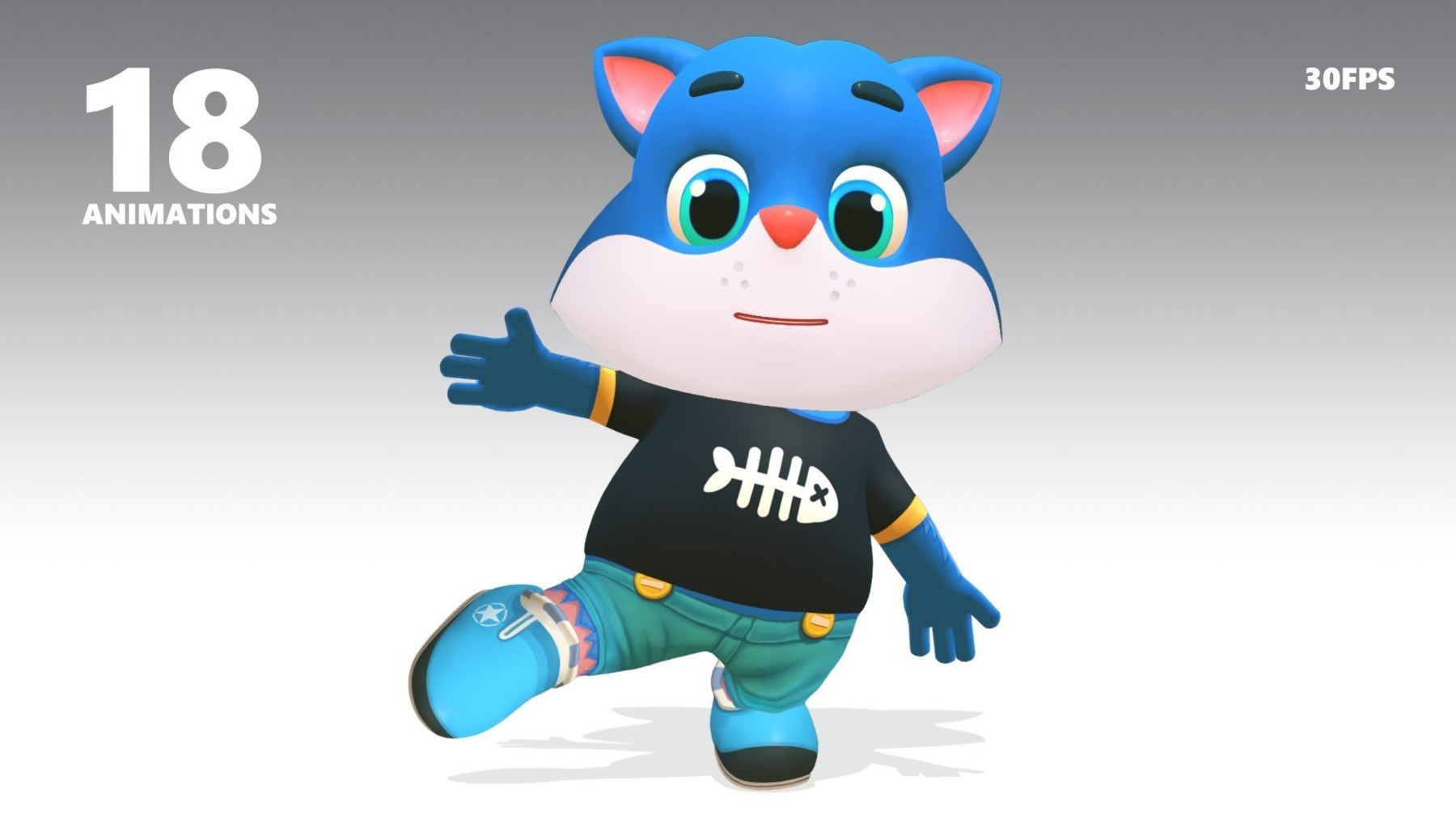 Ма кэт. Oggy 3d model.