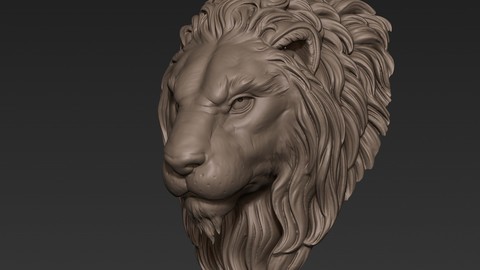 Lion Head Sculpt