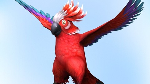 Fantasy Parrot 3D Model