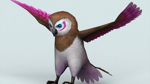 Fantasy Owl 3D Model