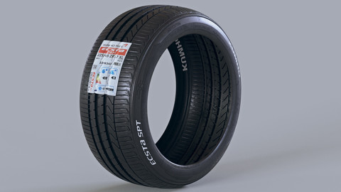 KUMHO ECSTA TIRE 3D MODEL FBX OBJ C4D corona render