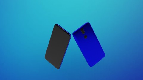 smart phone aqua blue