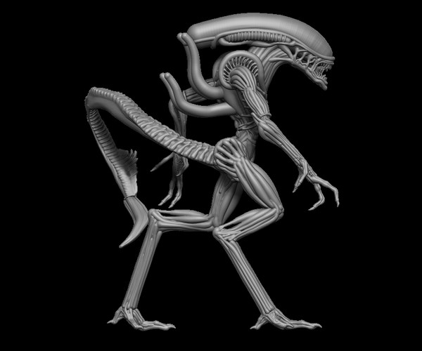 Alien Desenho Modelo 3D $10 - .dae .obj - Free3D