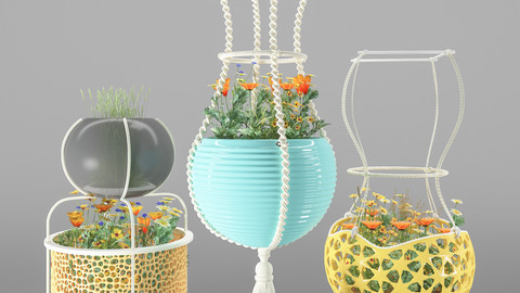 hanging flower pots