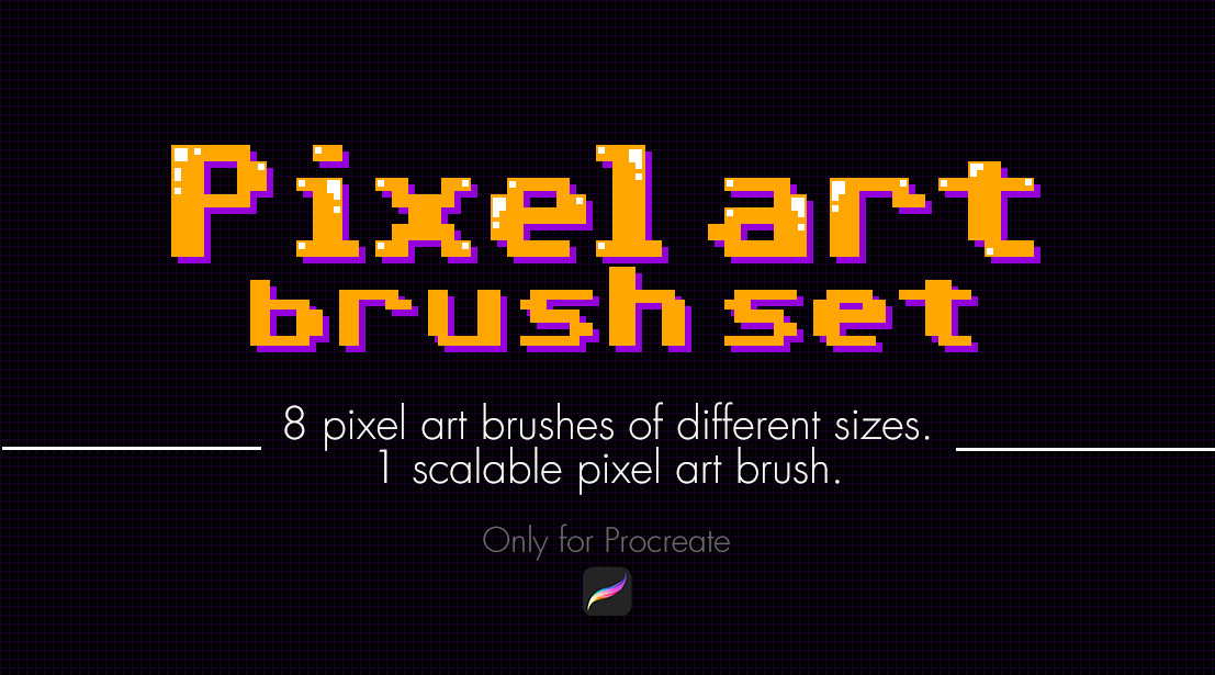 ArtStation Pixel art brushes for Procreate Brushes