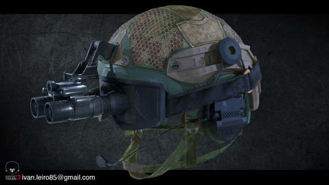 Prop Tactical Helmet AAA Game Ready