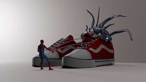 Spider man Vs Venom : Character , Rigged