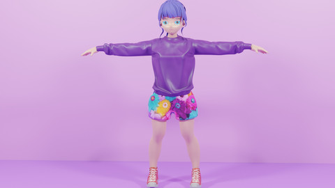 Mia : Cute girl character