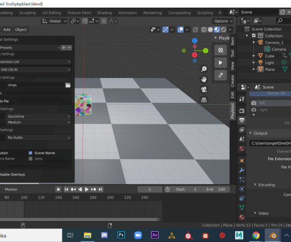 ArtStation - Playblast tool for Blender | Resources