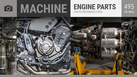 MACHINE Engine Parts Photo Reference Pack