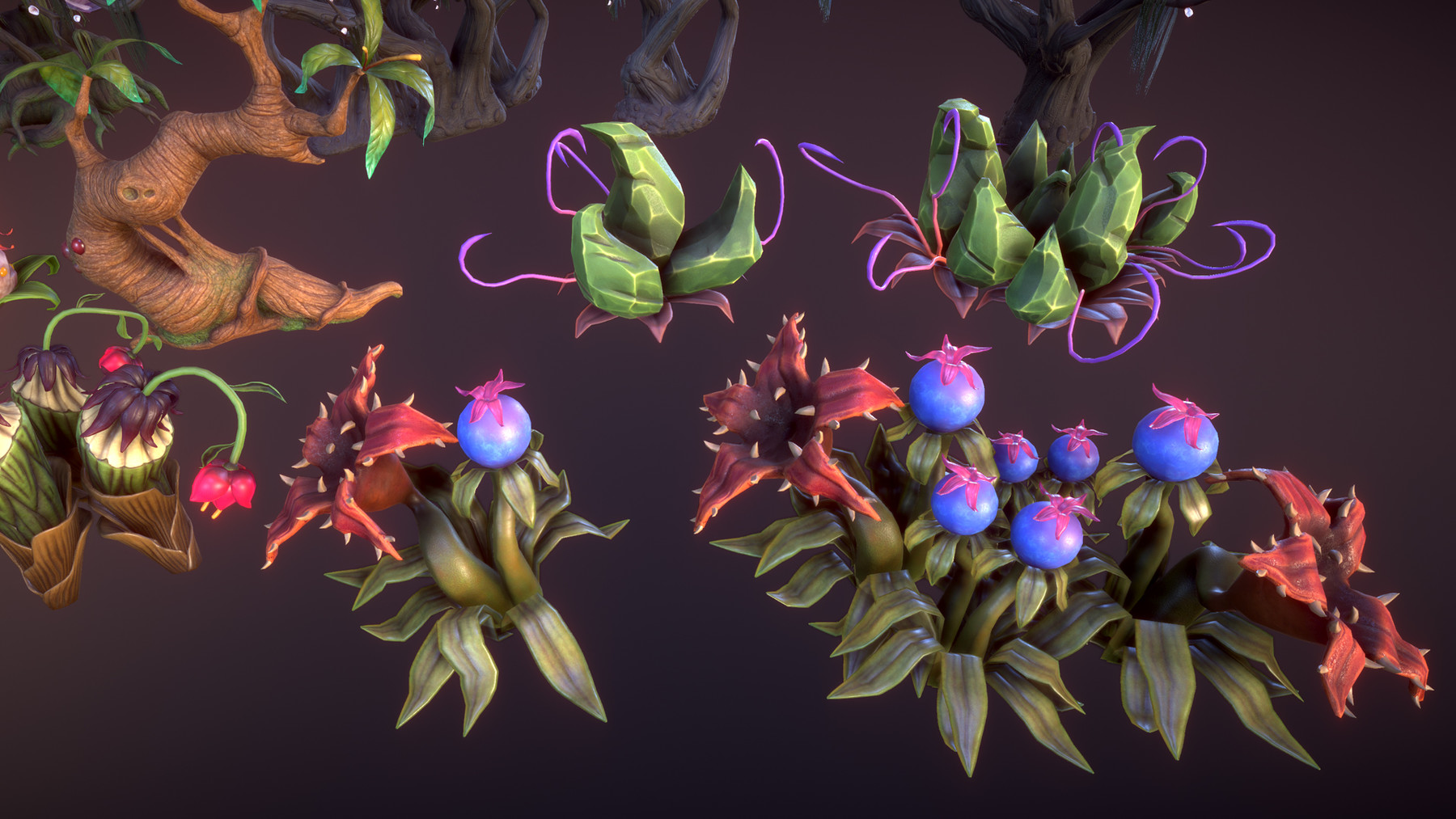 ArtStation Fantasy plants 3 Game Assets