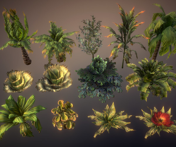 ArtStation - Fantasy plants 4 | Game Assets