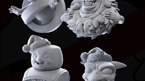 Ghost Bustin' Christmas Ornaments