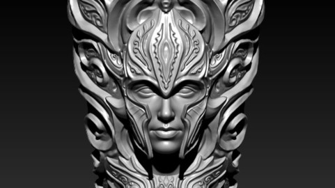 Viking Valkyrie Drinking Horn