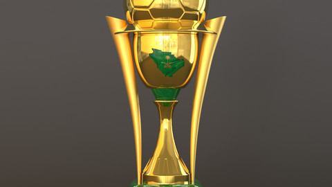 King of Saudi Arabia cup 3D model,  كأس خادم الحرمين الشريفين ثلاثي الابعاد