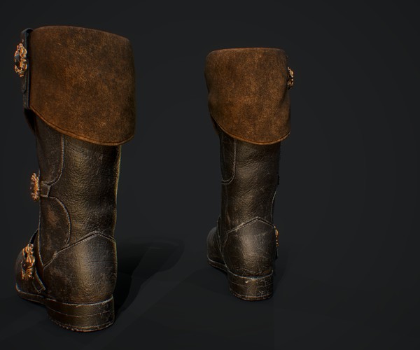 ArtStation - Pirate boots | Game Assets