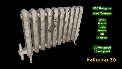 Radiator - PBR - Old Textured