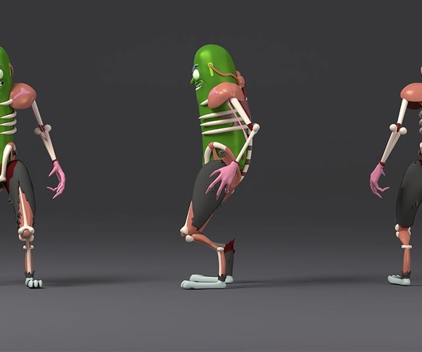 ArtStation Pickle Rick rat suit 3D model Resources