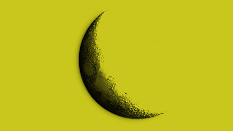 Moon on Yellow