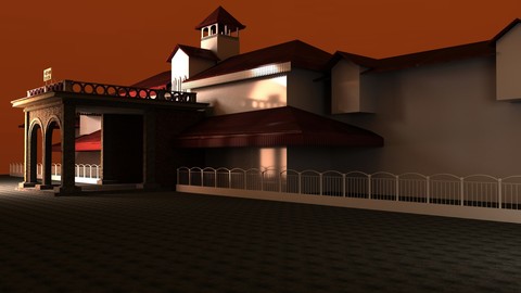 Bandra Station Mumbai(India)  3d (Maya)Model Without Textures