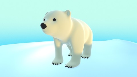 Polar Bear Cub - Stylized