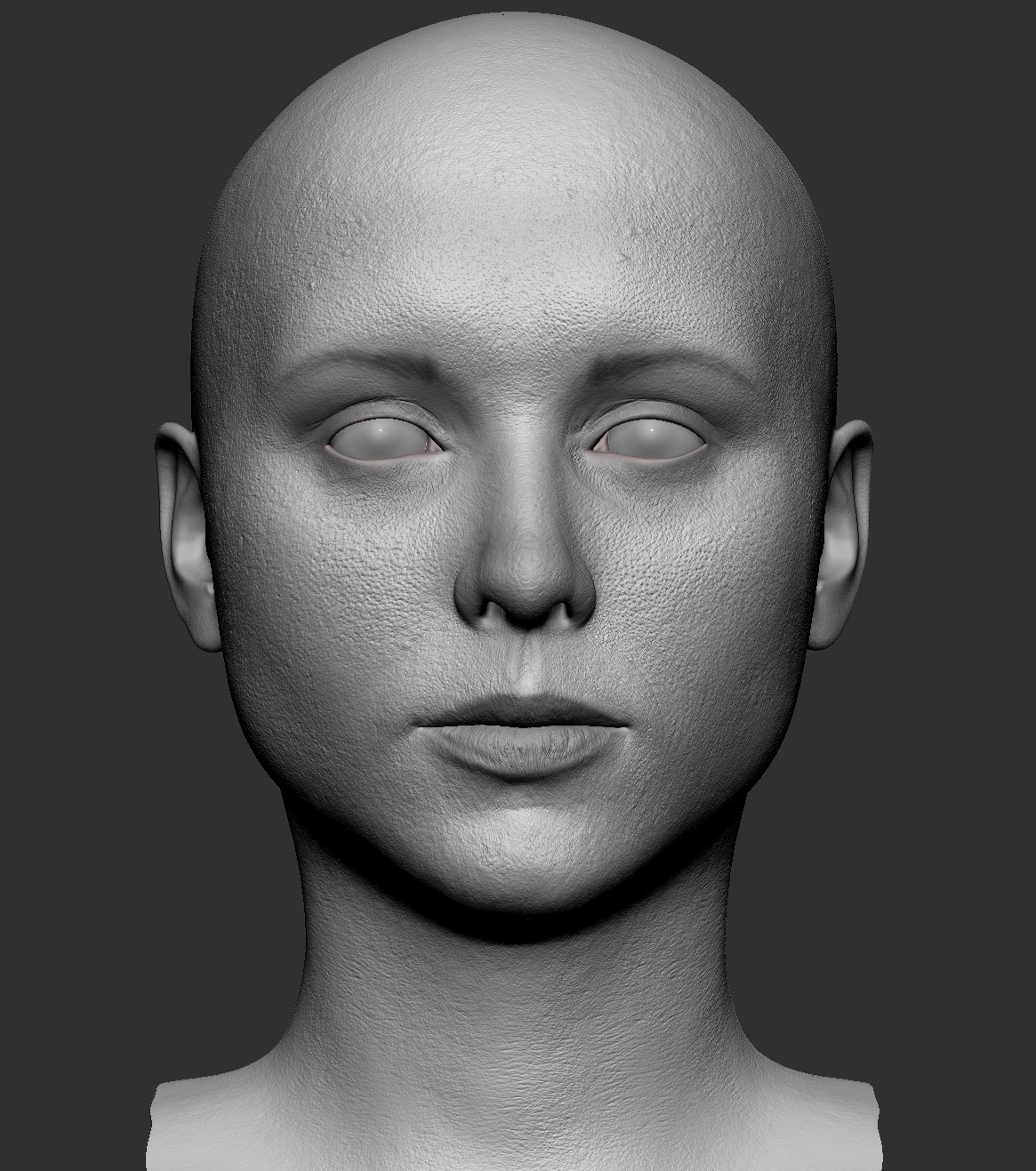 ArtStation - Woman Head Base mesh 3D model | Game Assets