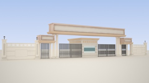 School Entrance 3D model