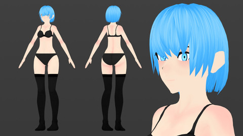 Anime Female V1 Base for VRChat