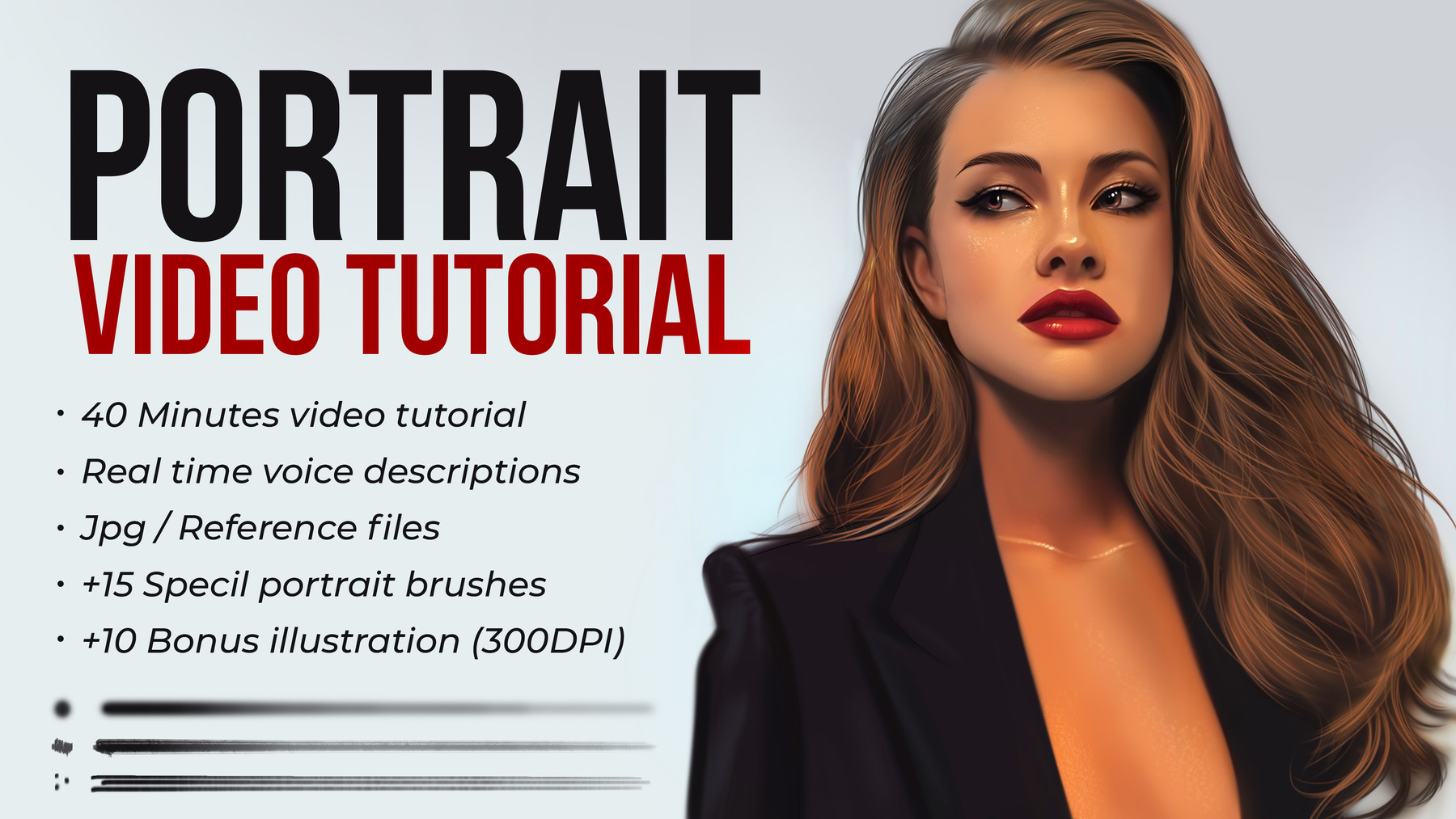 ArtStation - Portrait Painting in Photoshop Video Tutorial | Tutorials