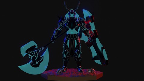 Fan Concept action figure 3d model for 3d print: Iron shadow (Solo Leveling)
