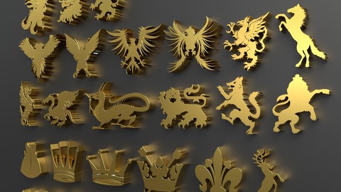 Heraldry Package Set Logos