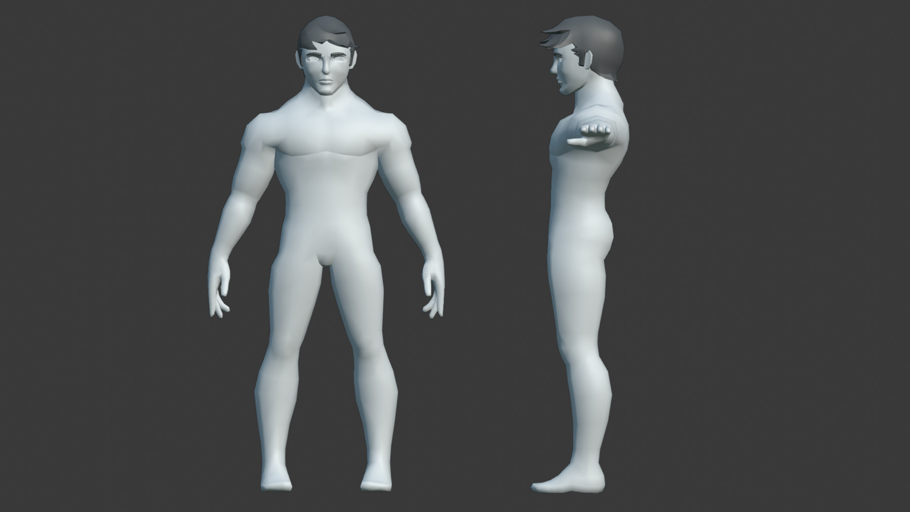 Artstation Game Ready Stylized Male Basemesh Game Assets