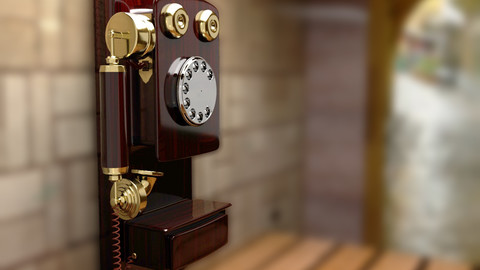 Wall Mounted Retro Phone