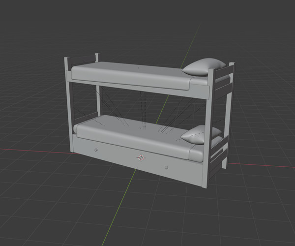 ArtStation - Bunk Bed Wooden | Resources