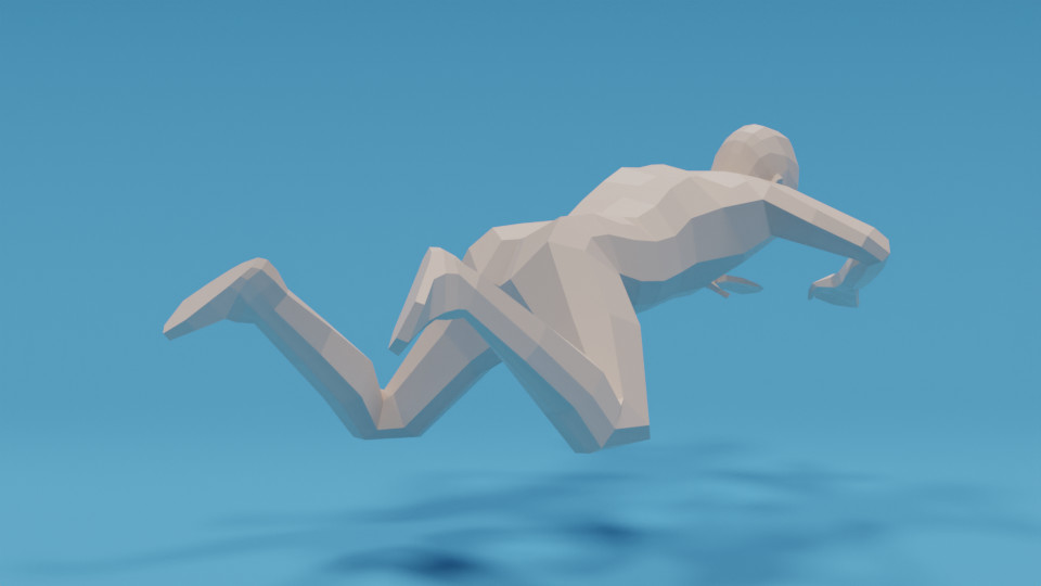 ArtStation - Low Poly Swimming Kid | Game Assets