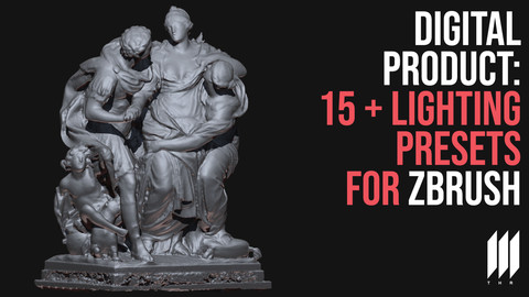 Digital Product: 15+Lighting Presets For Zbrush