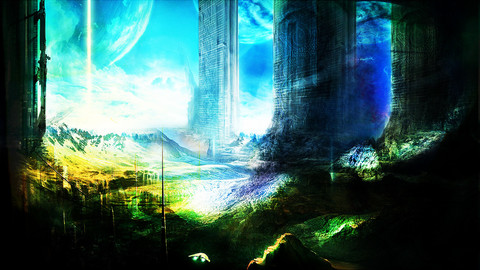 Concept Art - Science Fiction - landscape - sci-fi - Digital painting - game art - photo manipulation - environment