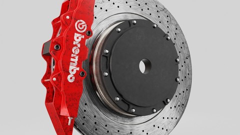 car brake disc 3d model