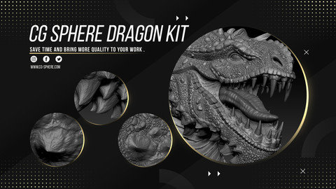 CGSphere Dragon Kit ** VDM Brushes + Model ZTL **