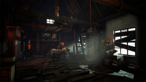 Old Wooden Cottage - UE4 4.25