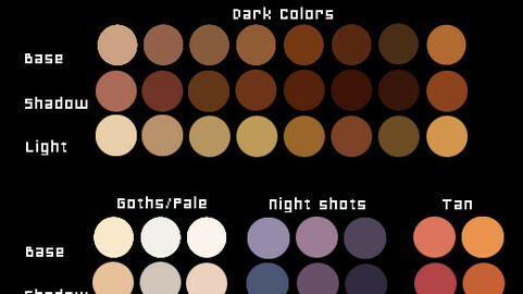 Color Palette 66 for Clip Studio Paint and Ex