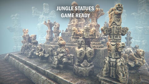 Jungle statues