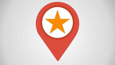 Vector Starred Location Icon